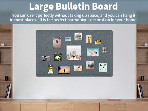 large bulletin board Large felt Bulletin Board