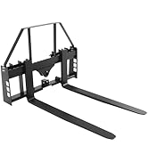 VEVOR Skid Steer Pallet Forks, 4000 lbs Rated Capacity, Pallet Fork Frame Attachment with 48-inch...