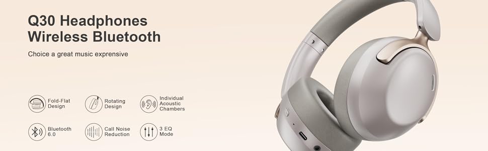 Q30 Headphones Wireless Bluetooth