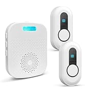 Caregiver Call Button Beeper Pager System Rechargeable &amp; Portable Receiver with 500Ft Range Alert...