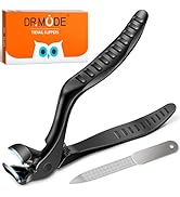 DRMODE Toenail Clippers for Seniors, Long Handled Angled Head Toe Nail Clippers for Thick Nails f...
