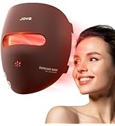 JOVS Red Light Therapy Mask for Face, 328 LEDs Face Mask with Near-Infrared Light, Rechargeable, ...