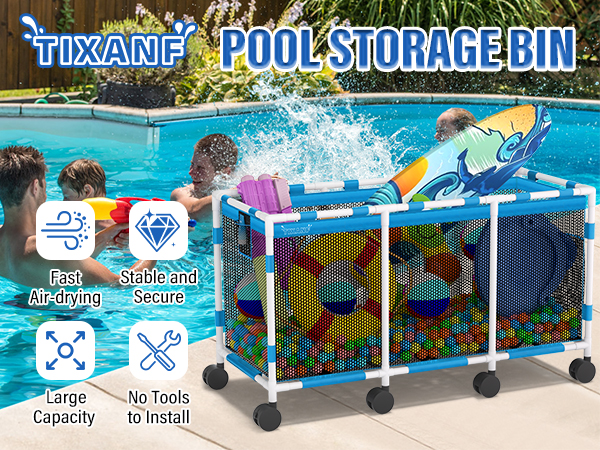 Pool Storage Bin