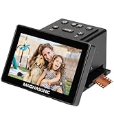 Magnasonic All-in-One 25MP Film Scanner with Large 5" Display & HDMI, Converts 35mm/126/110/Super...