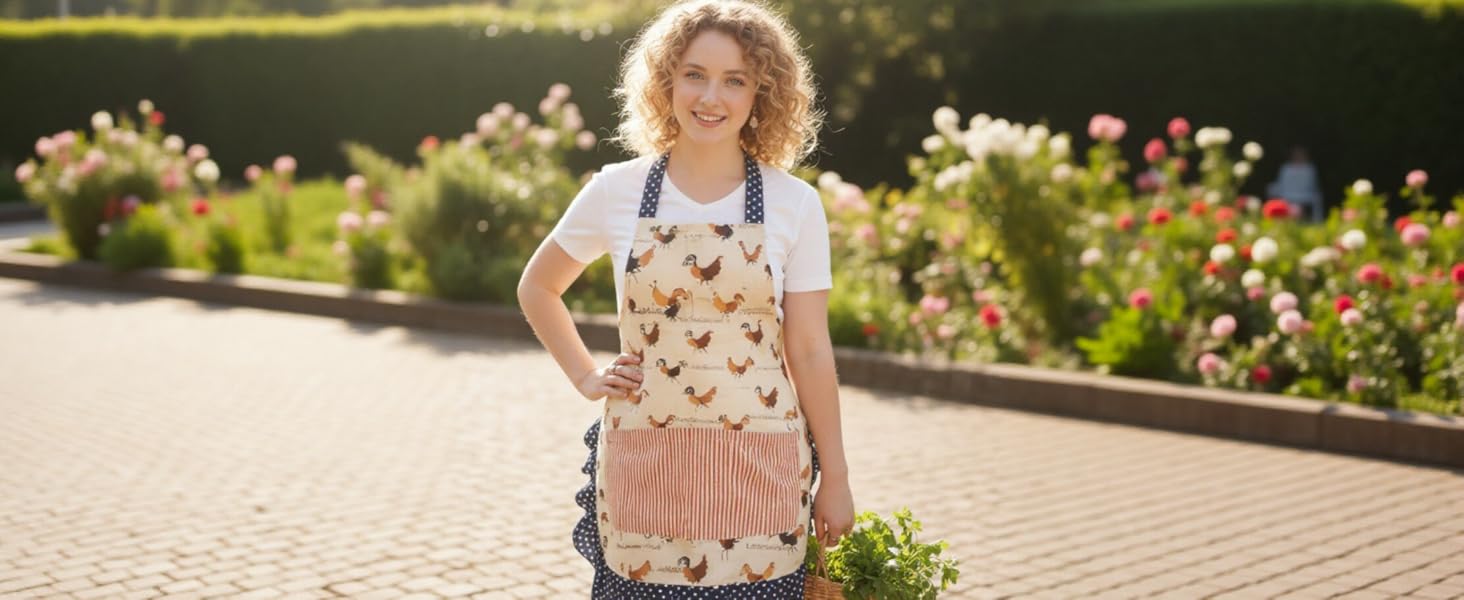 apron for women with pocket