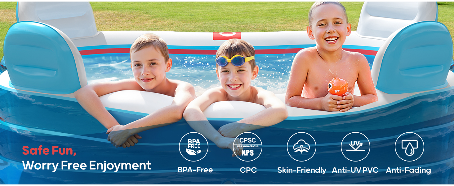 inflatable sofa pool