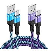 3.1A Car Carplay USB to USB C Cable Fast Charging Cord for iPhone 16/15,3FT USB C to USB A Power ...