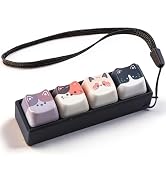 Keyboard Fidget Toy, Cute Cat Clicker Keyboard Fidget | 4-in-1 Loud Anxiety Decompression Finger ...