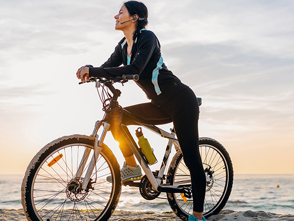 open-ear headphones with mic