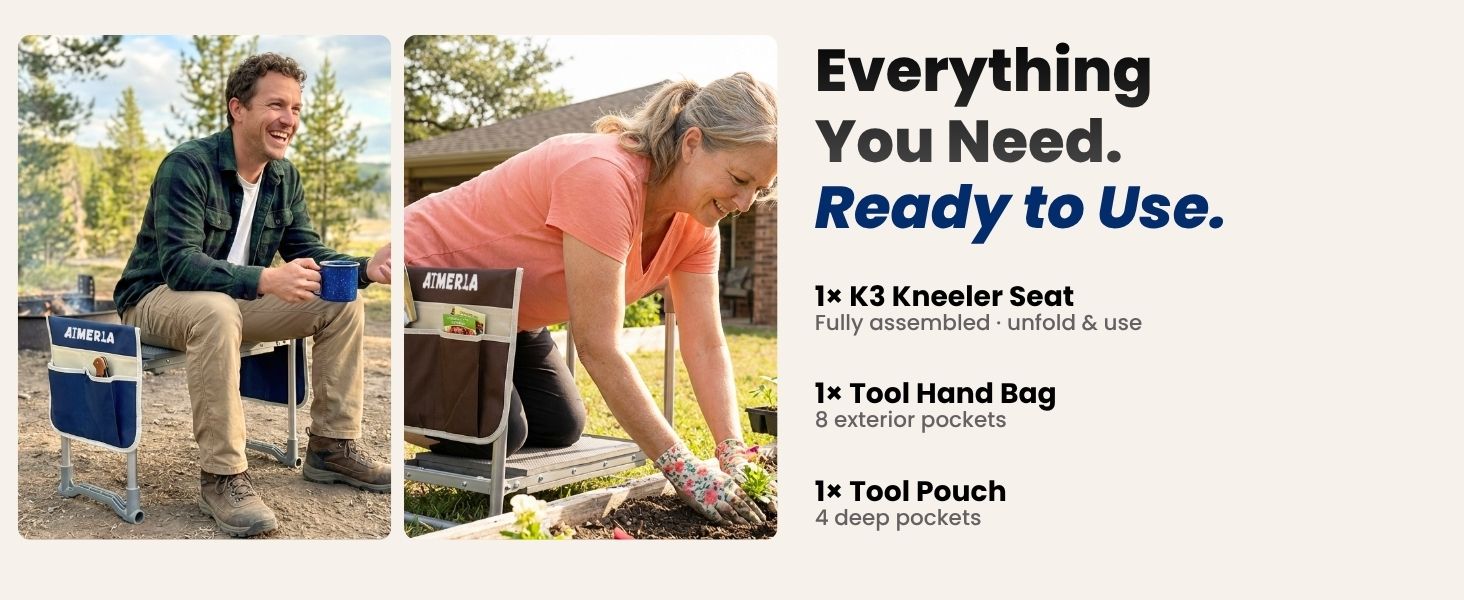 K3 Blue garden kneeler