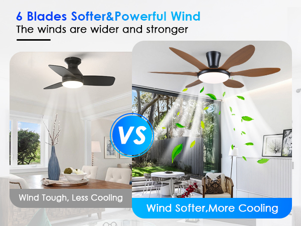 low profile ceiling fan with light brown soft