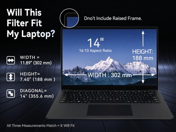 privacy screen for laptop 14 inch
