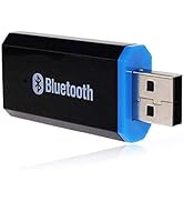 USB Bluetooth Receiver Adapter Wireless Audio Adapter 3.5mm Car Kit Music Receiver for Home/Car S...