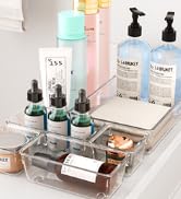 YFXCVSL 30 PCS Drawer Organizer Set, 4 Sizes Desk Drawer Divider Makeup Organizers and Sturdy Cle...
