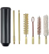 Garrelett Gun Cleaning Kit - Portable Gun Cleaning Supplies with Integrated Storage Handle - for ...