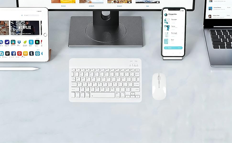 bluetooth keyboard mouse pc laptop computer ipad macbook air pro