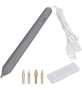 AYNEFY Hot Foil Pen Hot Heated Foil Pens Set, USB Heat Foil Pen with 4 Pen Tips for Scrapbooking ...