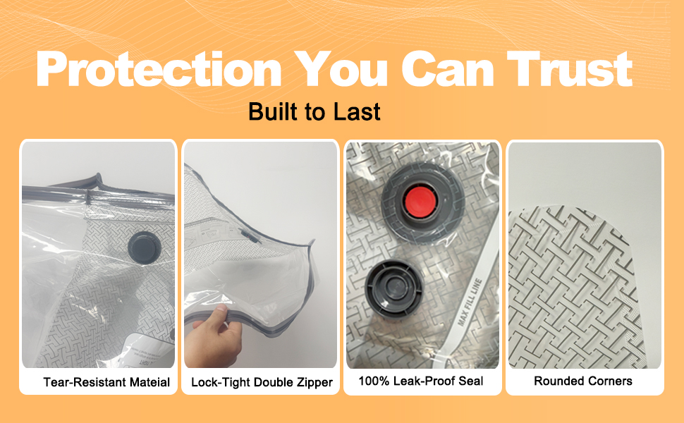 Travel Vacuum Bags with Electric Pump