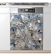 AOHMPT Dishwasher Magnet Sticker Cover Panel Decal Refrigerator Magnetic Sticker Decorative for K...