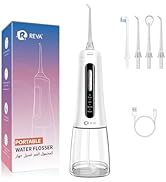 Reva Professional Water Flosser - Cordless Oral Irrigator with 360° Nozzle, 300ML Reservoir, IPX7...