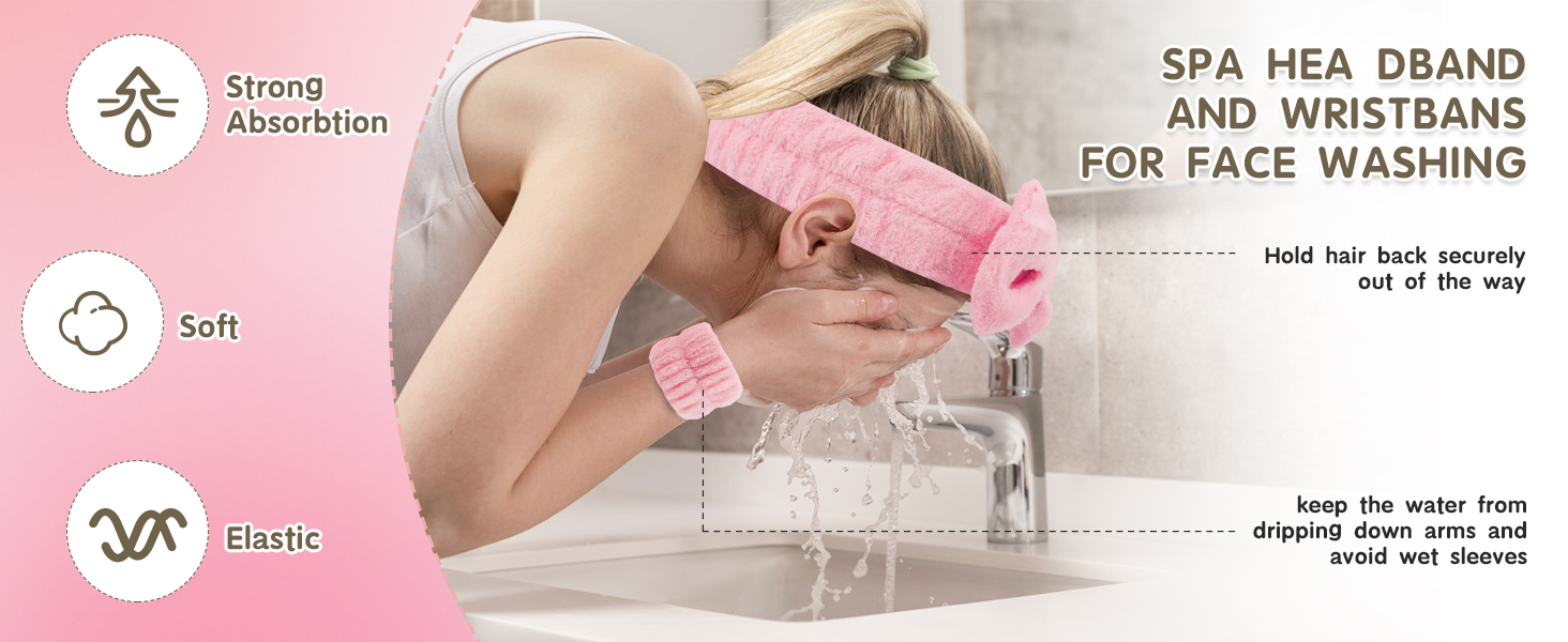 wristband for washing face