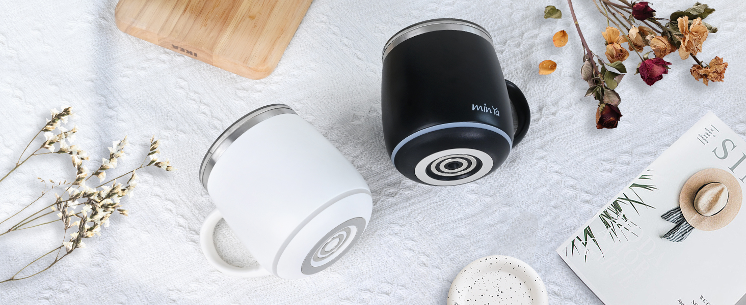 min Ya Temperature Control Smart Mug Cup bottom heating and anti-scald design