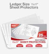 Dunwell 11x17 Sheet Protectors Landscape - (Standard/Heavy), 11 x 17