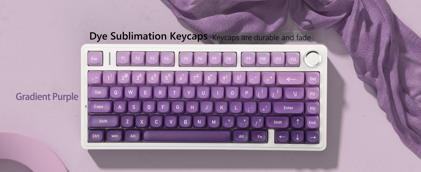 purple keycaps moa