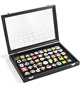 Enamel Pin Display Case, Pin Collection Holder, 14" X 9" Shadow Box Frame for Disney Pins, Black