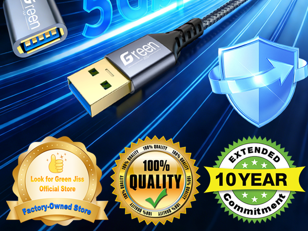 usb a extension cable 6ft