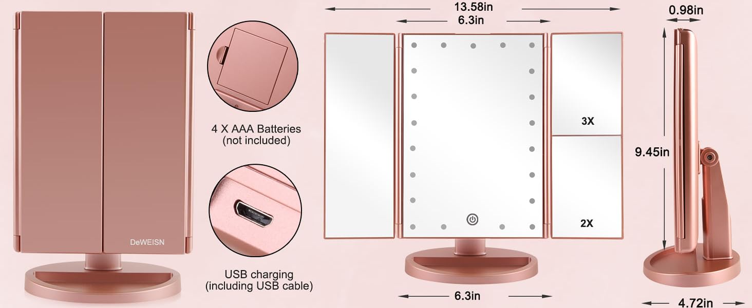 makeup mirror with light