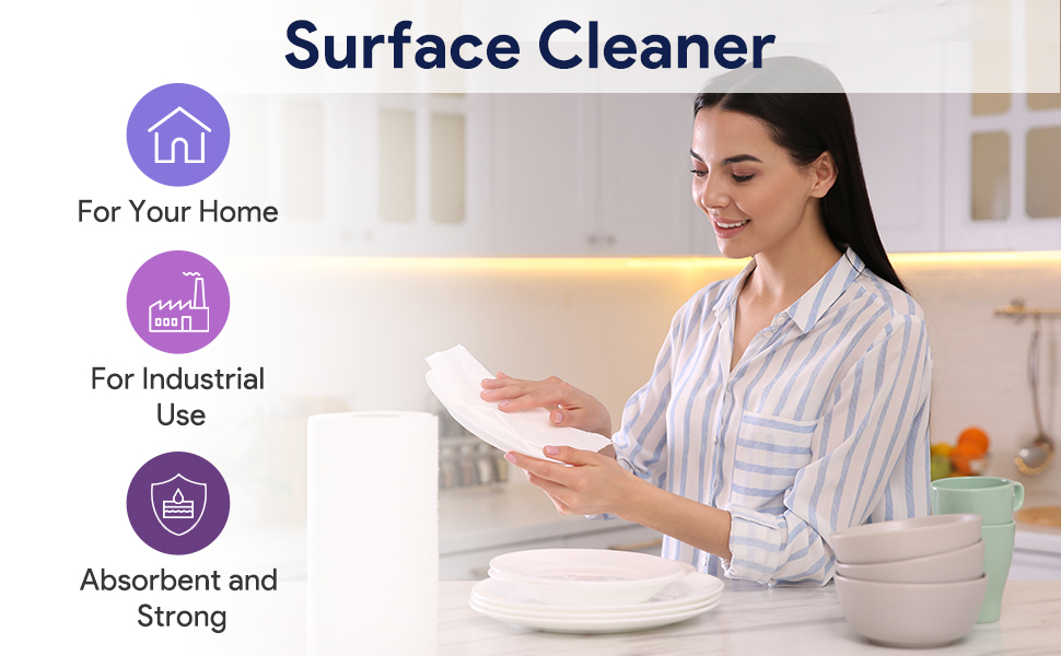 surface wipes, kitchen wipes, bathroom wipes, cleaning tissues 