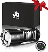 JAY-PARK LED Flashlights High Lumens 100000, Built-in 10800mAh Rechargeable Battery and LCD Power...