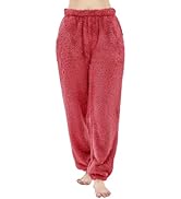 PJGGZ Womens Fleece Pajama Pants, Winter Warm Fuzzy Lounge Bottoms Long Soft Plush Fluffy Pj Pant...