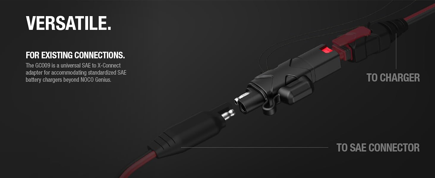 NOCO GC009 X-Connect SAE Adapter Accessory For NOCO Genius Smart Battery Chargers