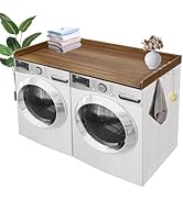 Lveesto Washer Dryer Countertop, Wood Washer and Dryer Countertop 27.5