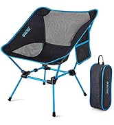 G4Free Folding Camping Chairs, Ultralight Compact Backpacking Folding Chairs Lawn Chairs Heavy Du...