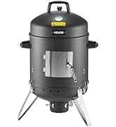 VEVOR Charcoal Smoker, 16" Vertical Charcoal BBQ Grill, Coated Steel Barbecue Smoker with 2 Grill...