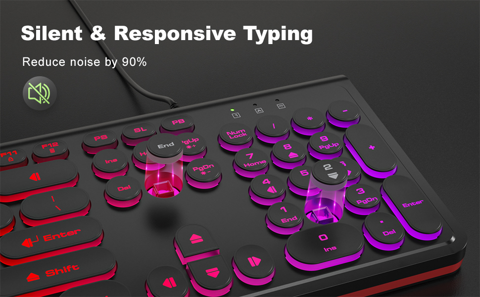 Silent &amp; Responsive Typing