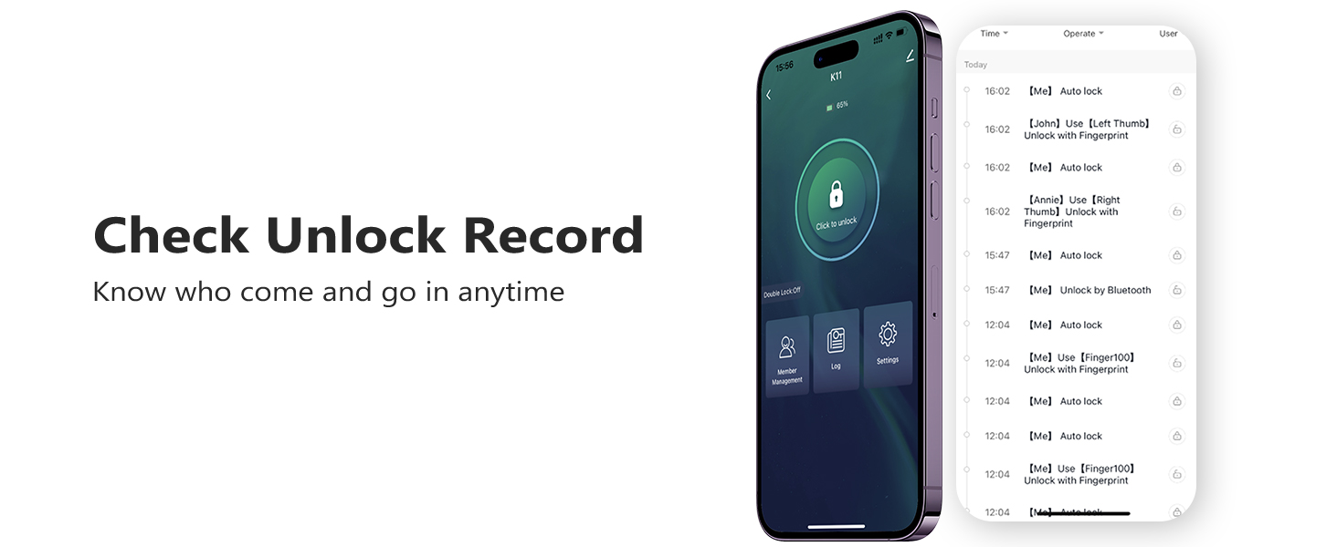 check unlock record