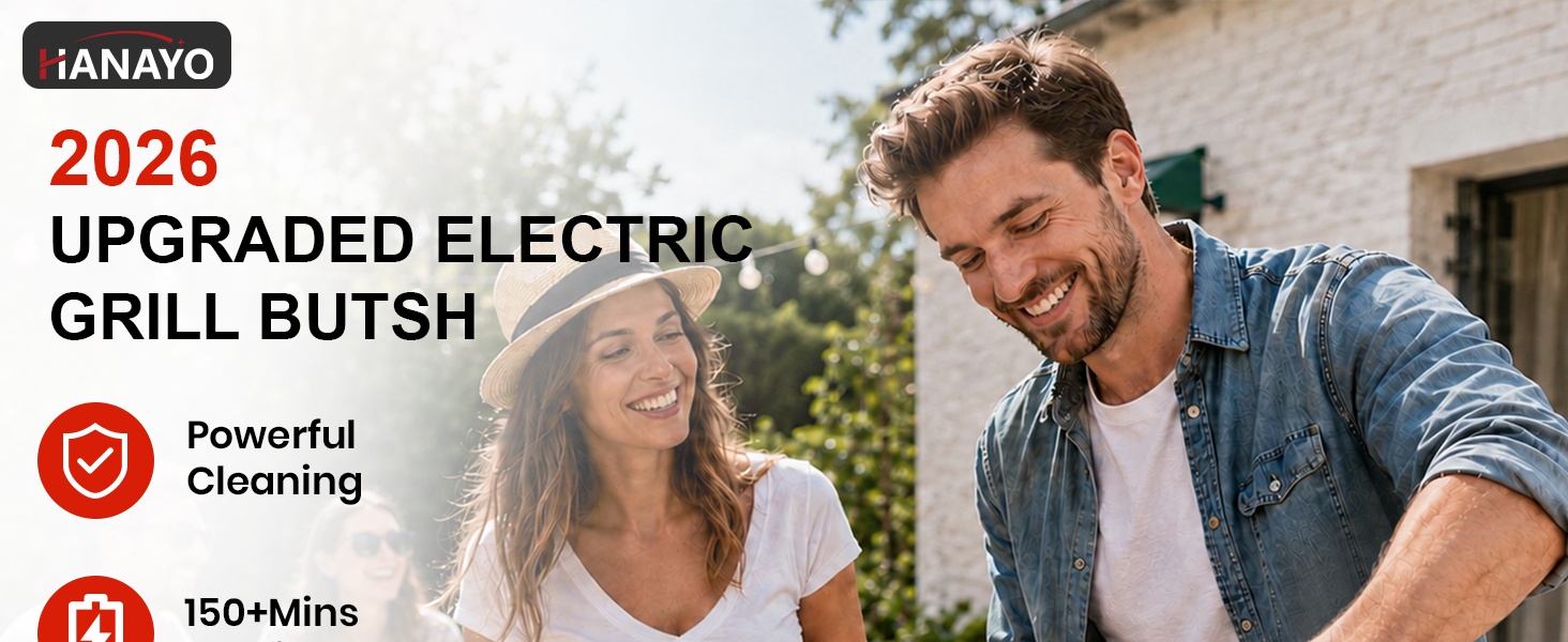 2026 upgraded electric grill brush