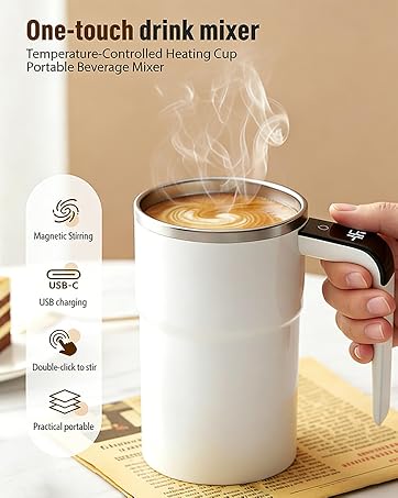 Self Stirring Coffee Mug Automatic Magnetic Mixing Cup