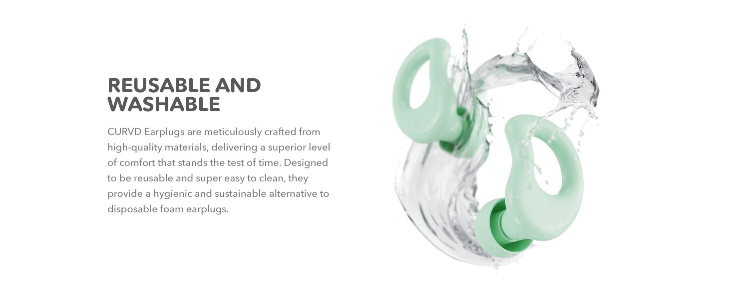 CURVD Everyday Earplug Bundle Mint Features