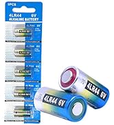 Cotchear 5 pk 4LR44 / 476A / PX28A / A544 / K28A / L1325 Battery 6V Alkaline BatteriesHigh Capaci...