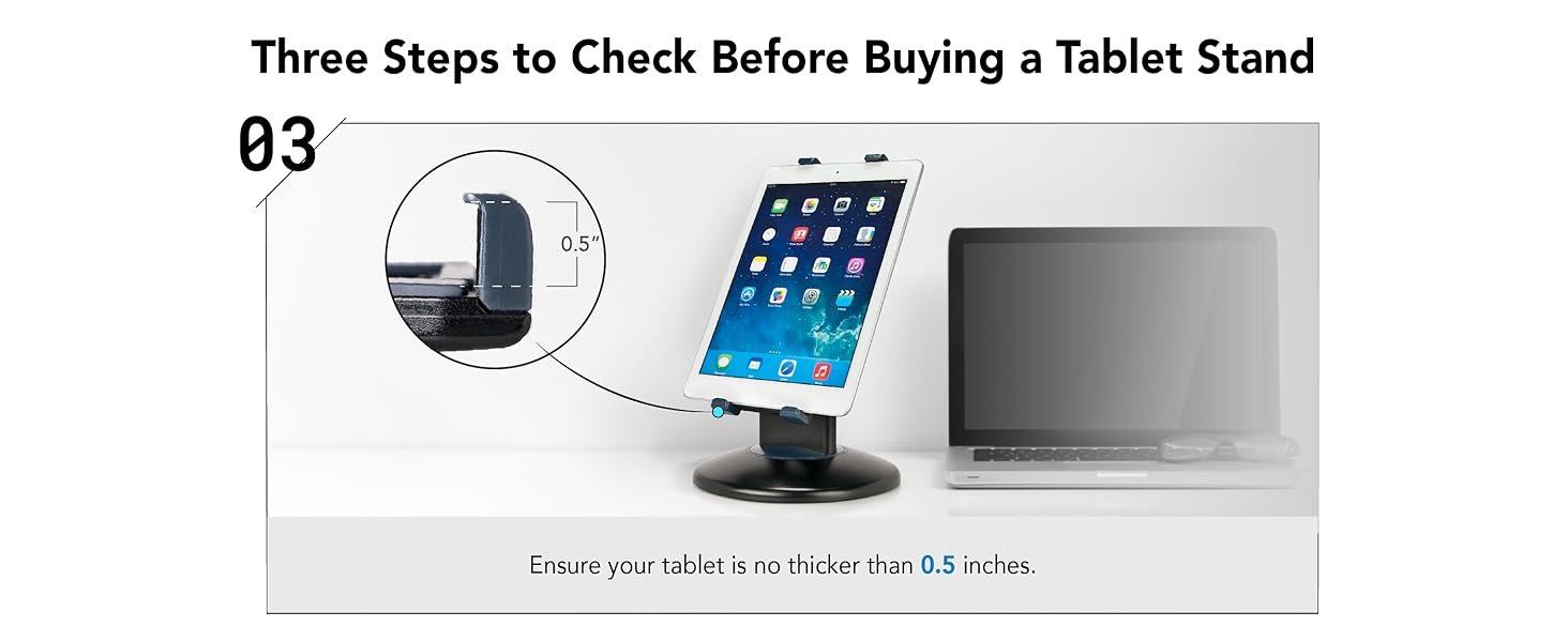 iPad Air mini 4 8 11 12.9 large tablet pro drawing swivel stand holder adjustable kiosk retail dock