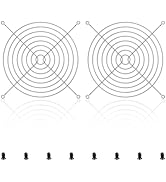 Fan Finger Grill 140mm PC Fan Grill Guard, 2 Pack CPU Case Metal Grill Protector Guard with Screw...