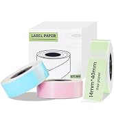 LFPERT Label Maker Tape - Thermal Paper Self-Adhesive Label Tape, 14x40mm,160 Tapes/Roll, 3-Roll,...