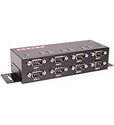 Industrial USB to 8 Port Serial RS-232 Adapter w/FTDI Chipset, COM Retention, RX/TX LED Indicator...
