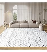 Artnice 8x10 Large Area Rugs for Living Room, Boho Washable Rug Non Slip, Modern Geometric Neutra...