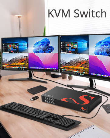 siig brand story lifestyle image quad-viewer application